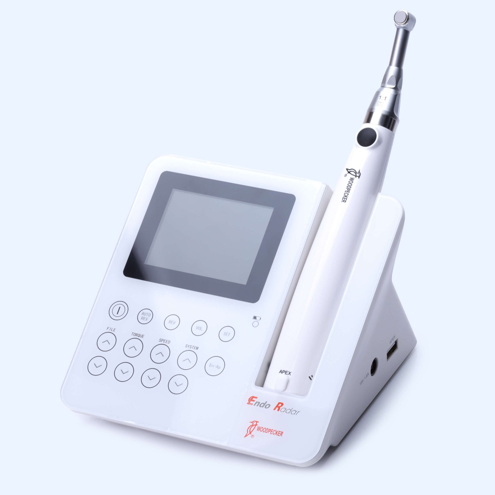 Ендомотор Endo Radar Woodpecker білий з вбудований апекслокатором
