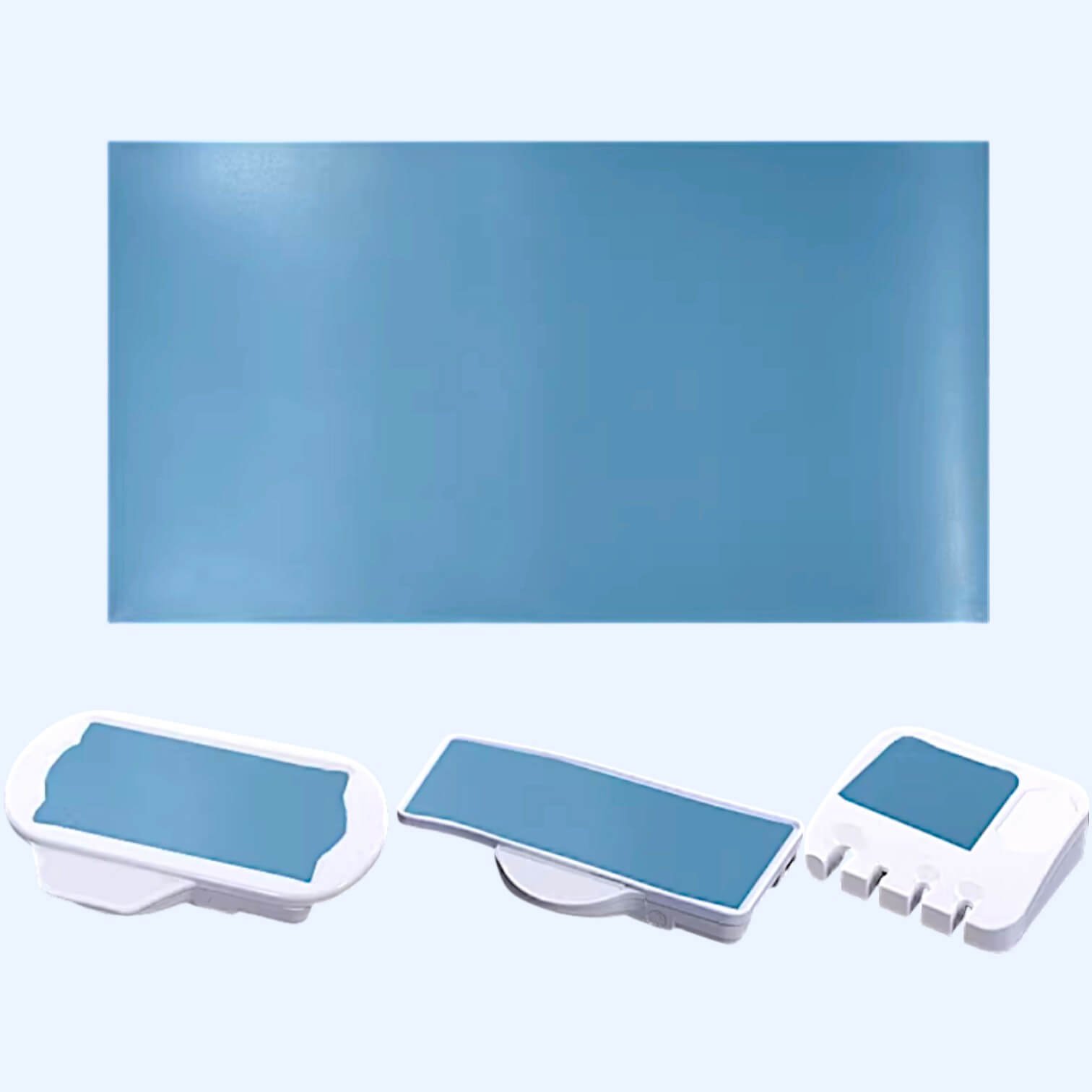 Силіконовий коврик для столика лікаря синій