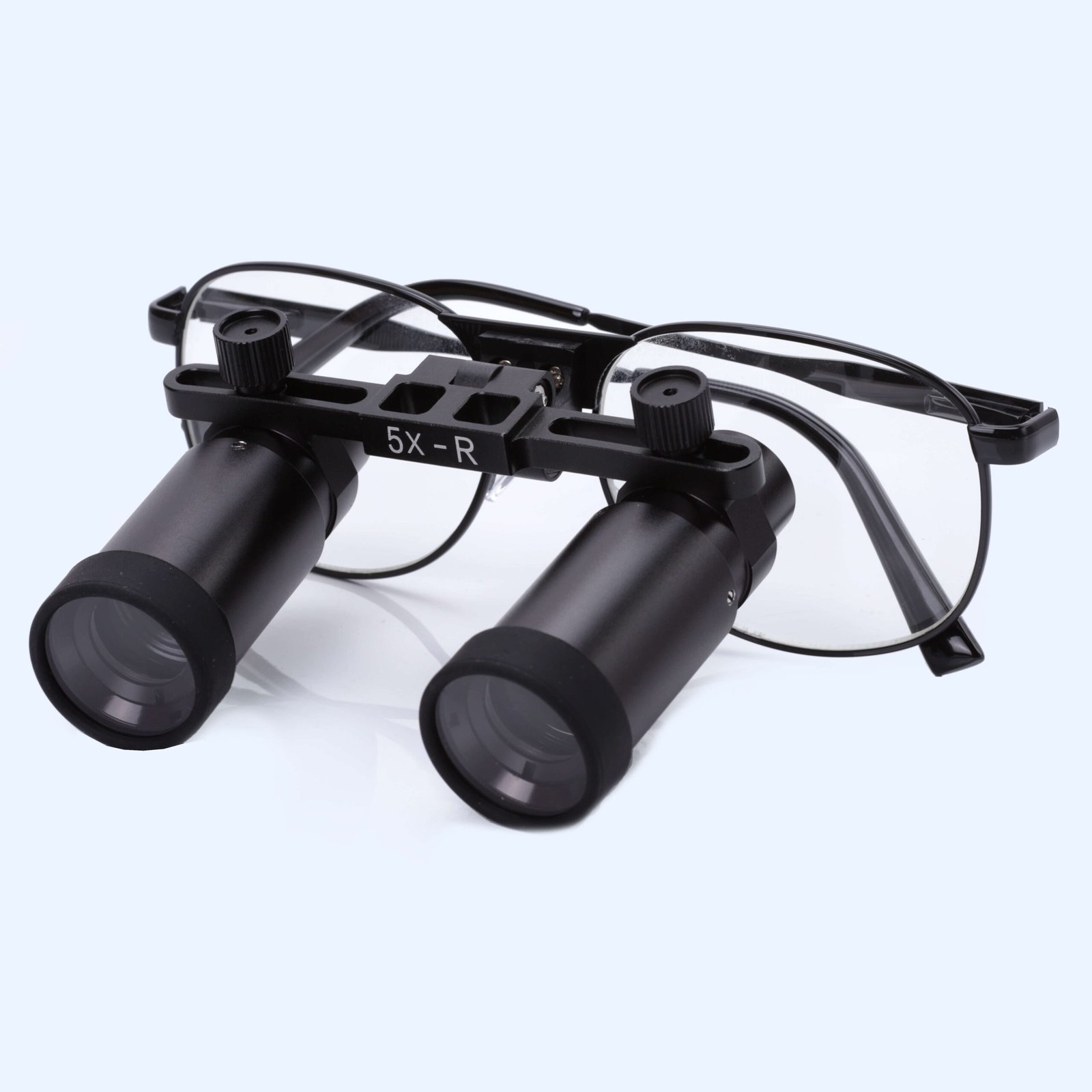 Бінокуляри металева оправа х5 роб. відстань 50см з підсвіткою