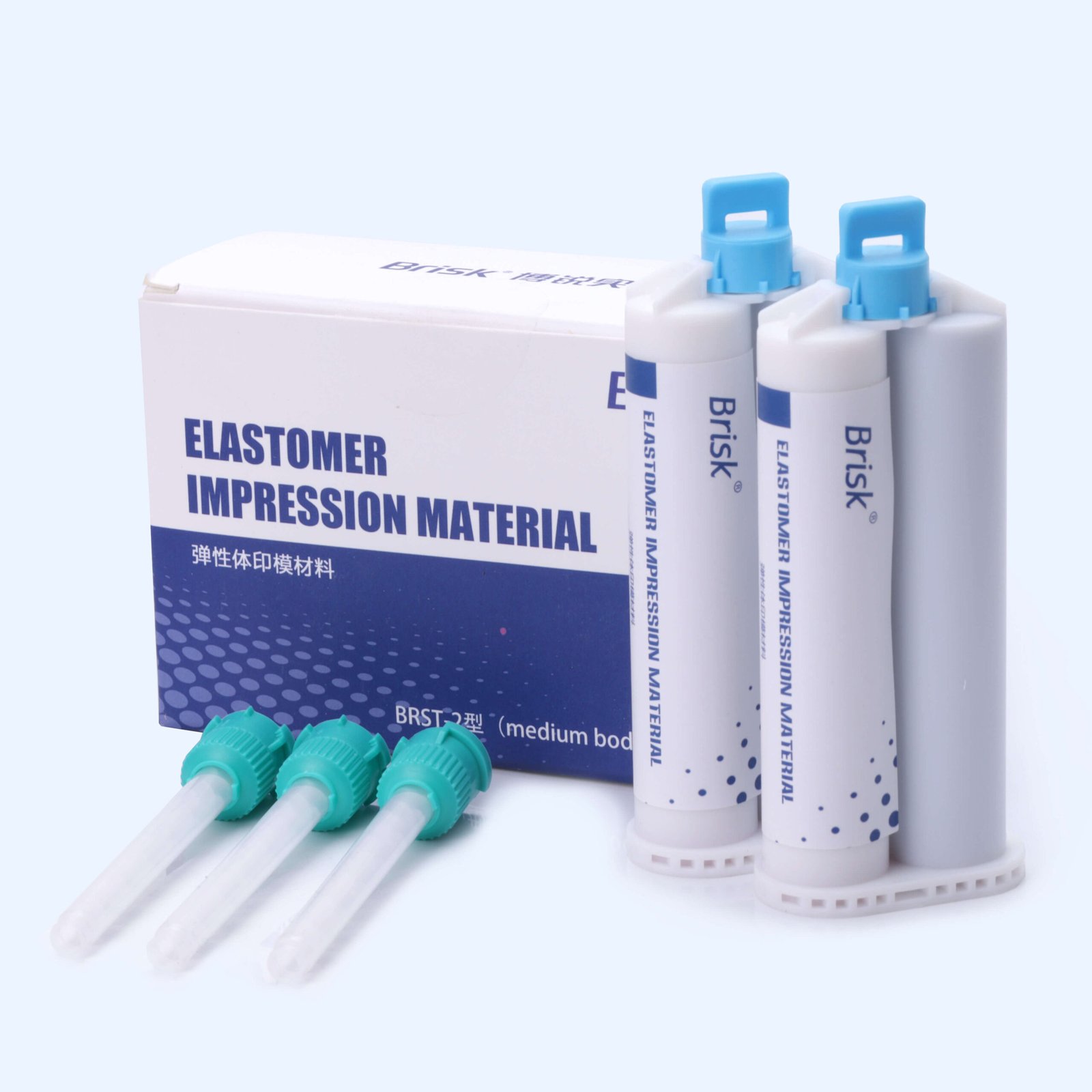 Набір відбиткового матеріалу А - силікон Brisk BRST2 Medium Body 2 картриджа