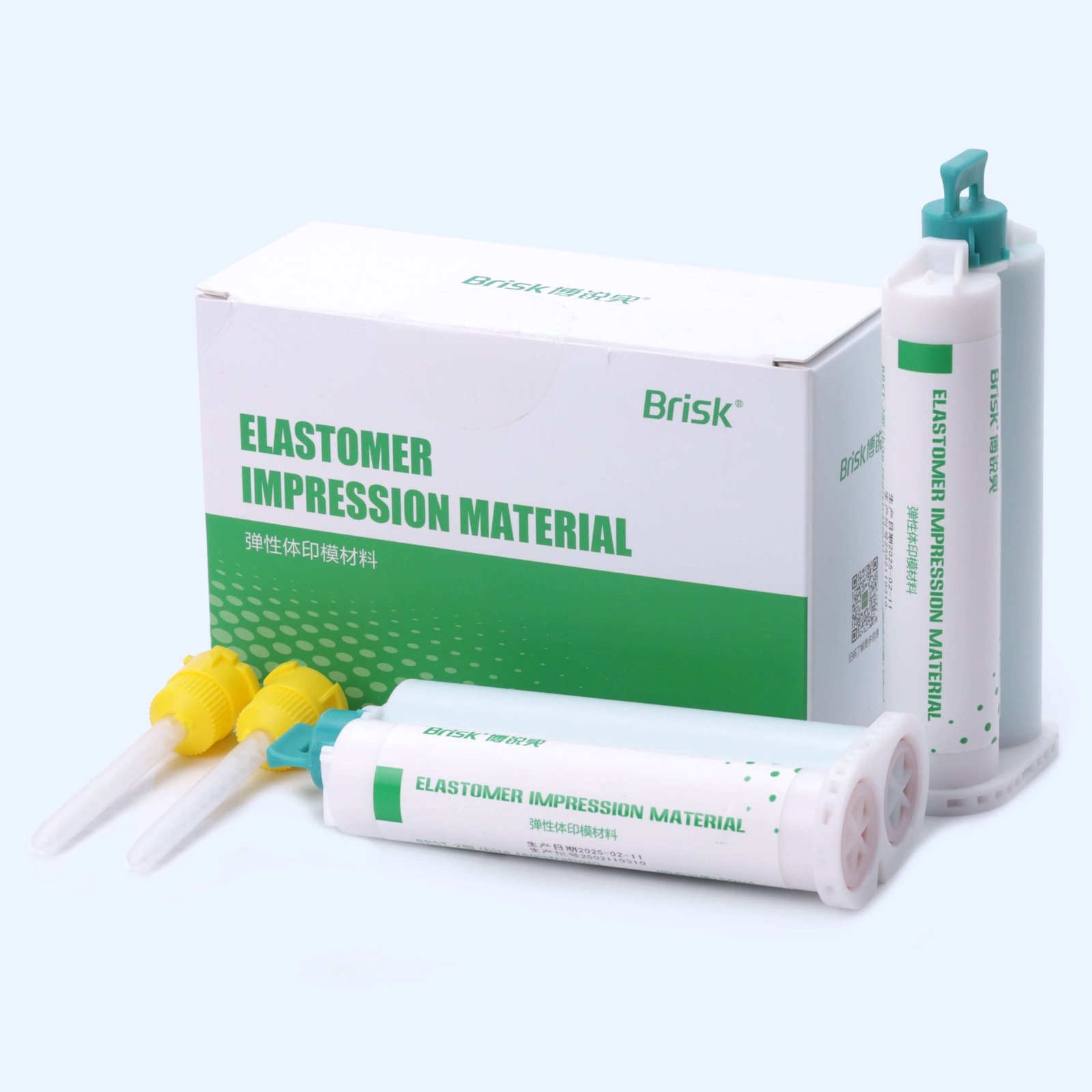 Набір відбиткового матеріалу А - силікон Brisk BRST2 оклюзійний Bite 2 картриджа
