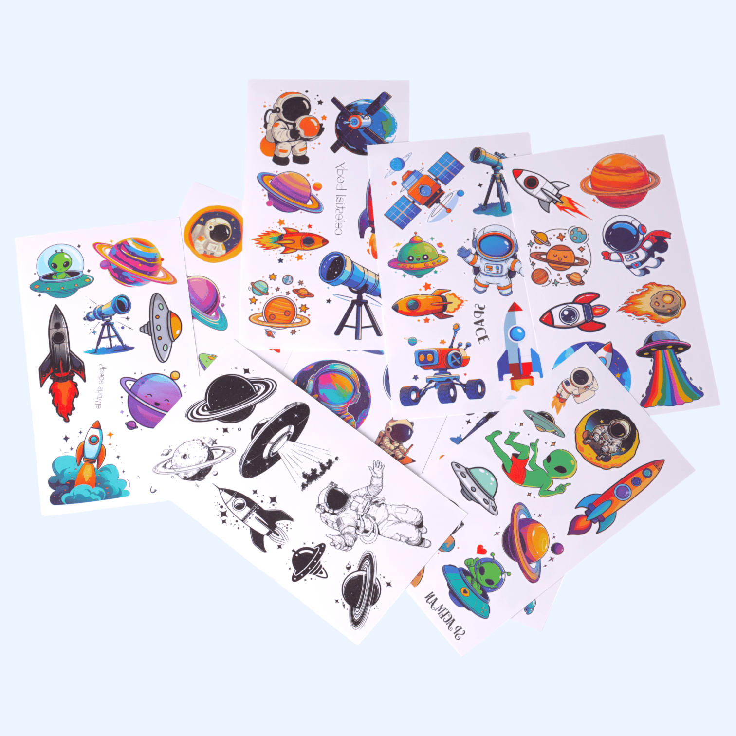 Тату тимчасові космос для дітей