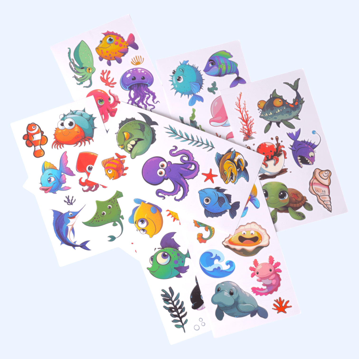 Тату тимчасові в формі риб для дітей